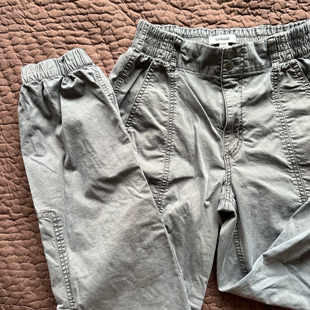 Garage Gray Cargo Stretchy Pants